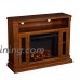 Southern Enterprises Atkinson Media Fireplace 47" Wide  Rich Brown Oak Finish - B00FPHPWF6